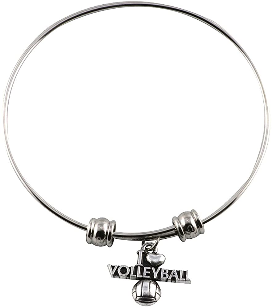 I Love Volleyball Bangle
