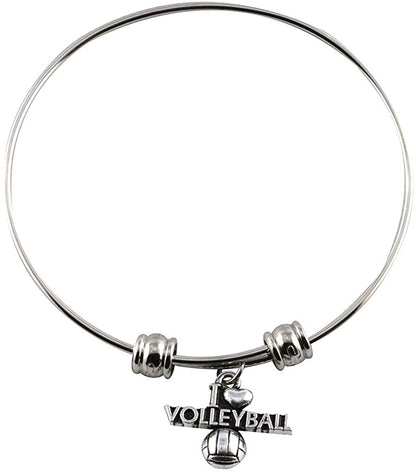 I Love Volleyball Bangle
