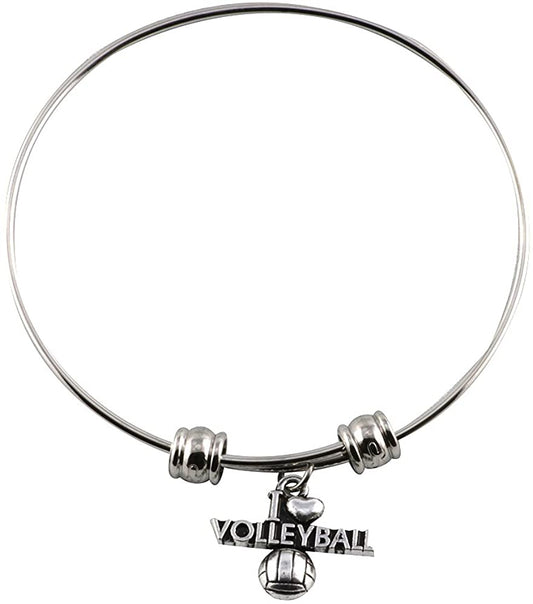I Love Volleyball Bangle