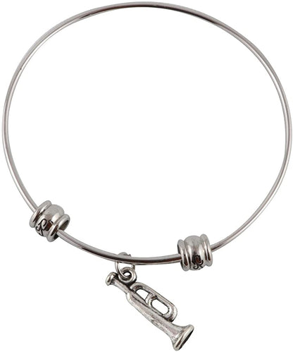 Emerald Park Jewelry Bugle Musical Instrument Fancy Bangle