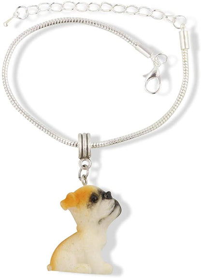 French Bulldog Enamel 3D Dog Bracelet