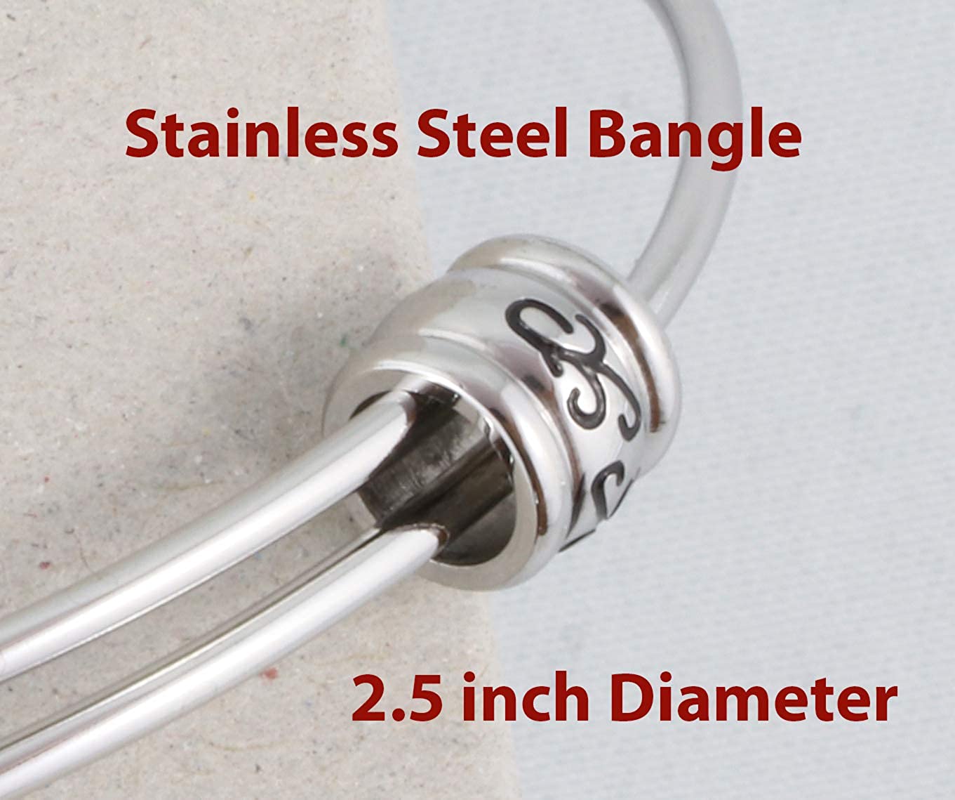 Dumbbell Bracelet | Large Dumb Bells Straight Barbell Fancy Charm Bangle