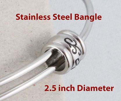 Dumbbell Bracelet | Large Dumb Bells Straight Barbell Fancy Charm Bangle