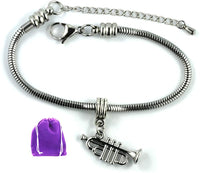 Trumpet Bracelet | Stainless Steel Snake Chain Bracelet