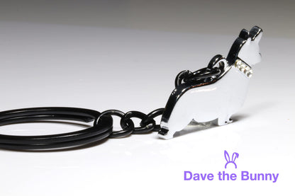Dave The Bunny Corgi Keychain - Corgi gifts for Corgi Lovers Women and Men will Love a Great Dog Keychain Corgie Lovers Gift and Amante de los Corgis et Amante de los Perros