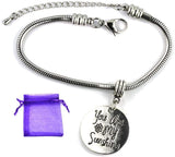 You are My Sunshine Bracelet | Stainless Steel Snake Chain Bracelet