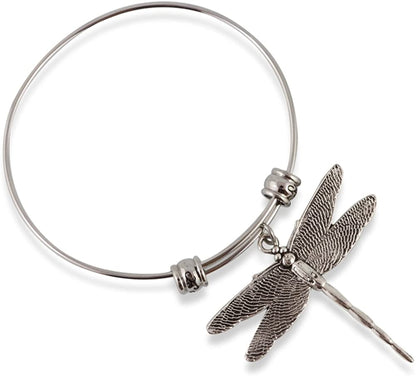 Emerald Park Jewelry Extra Large Dragonfly Fancy Bangle