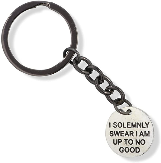 Emerald Park Jewelry I Solomnly Swear I am up to No Good Charm Keychain
