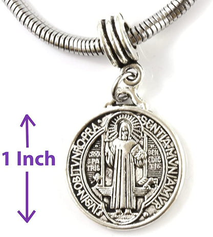 St Benedict Bracelet | Stainless Steel Snake Chain Bracelet