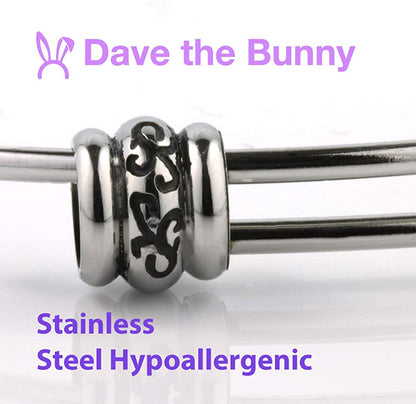 Snake Coiled Fancy Charm Bangle