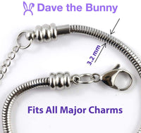 Emerald Park Jewelry Crown Bracelet | Stainless Steel Snake Chain Charm Bracelet