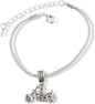 Emerald Park Jewelry Streetbike Motorcycle Street Motorbike Snake Chain Charm Bracelet