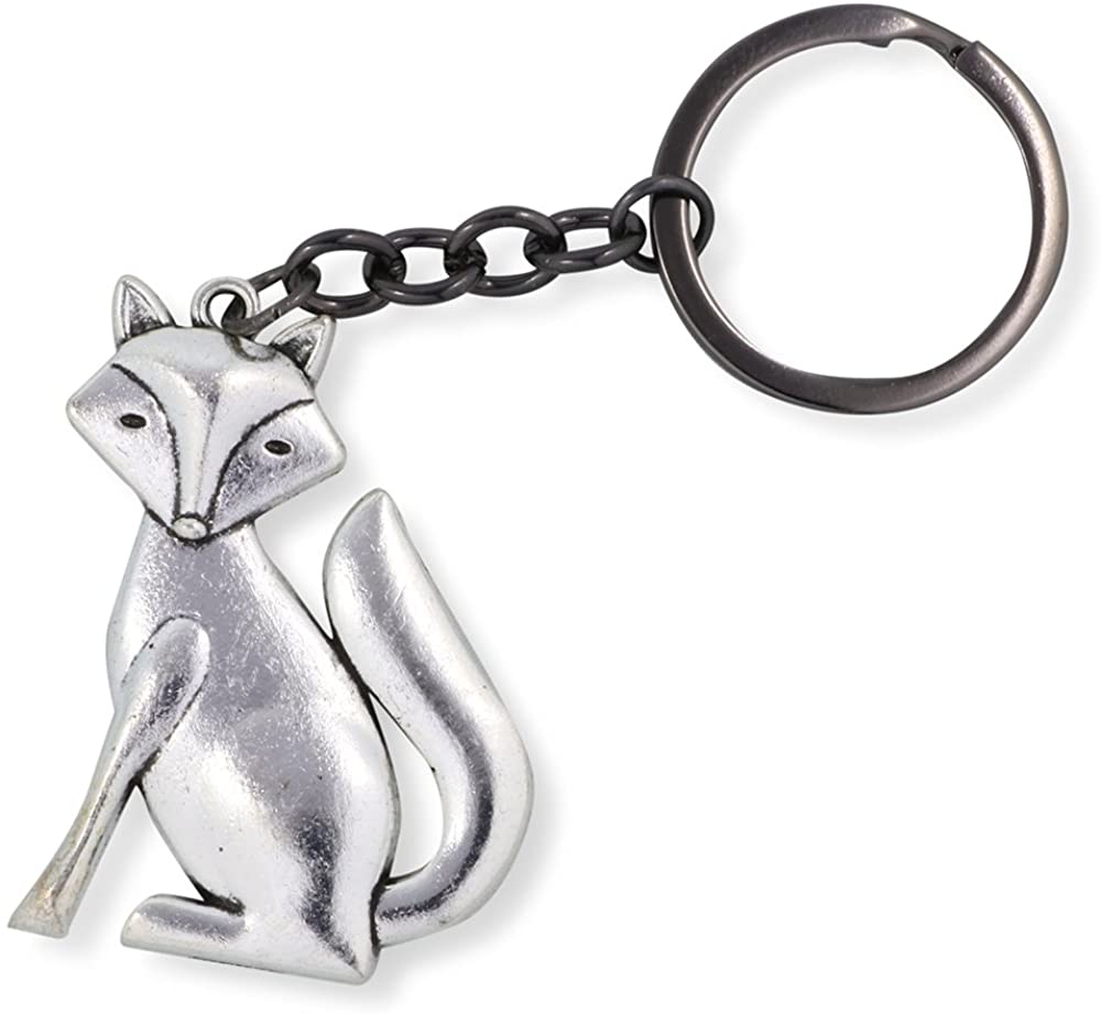Emerald Park Jewelry Fox Keychain | Fox Charm Key Ring