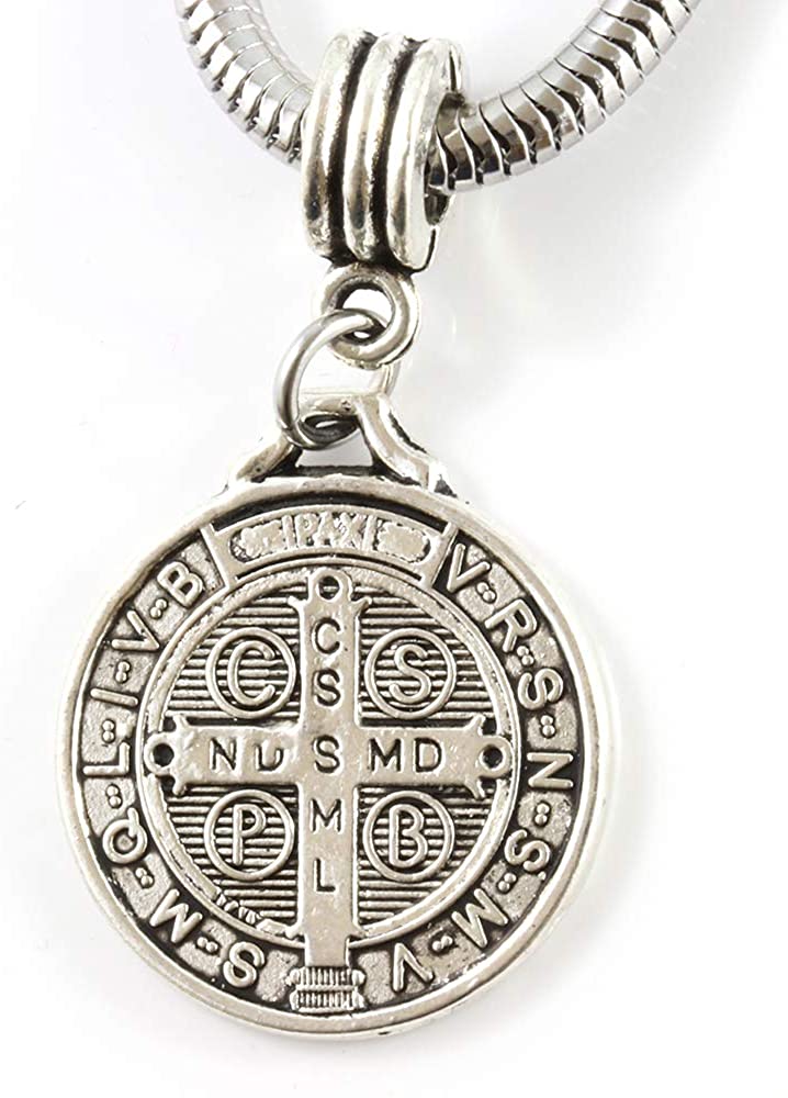 St Benedict Bracelet | Stainless Steel Snake Chain Bracelet