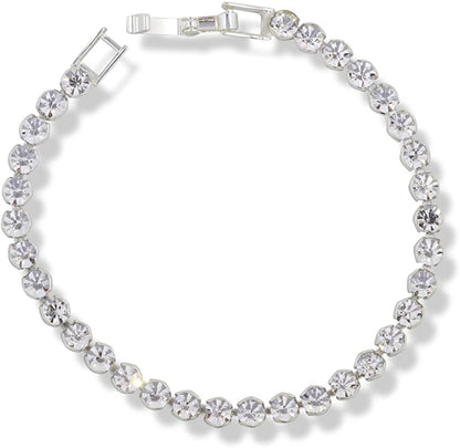 Emerald Park Jewelry Tennis Bracelet White