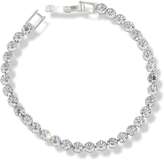 Emerald Park Jewelry Tennis Bracelet White