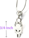 Wolf Necklace - Wolf Stuff for Women and Men - Great Wolves Gifts for Men and Women - A Wolf Necklace for Men and a Wolf Necklace for Women - A Great Wolf Head Necklace or Wolf Jewelry or Wolf Pendant