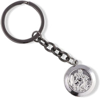 Emerald Park Jewelry Saint Christopher Medallion no Text Charm Keychain