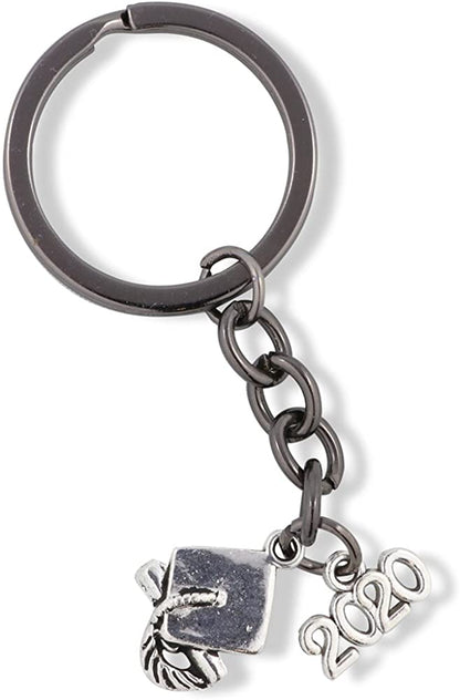 2020 Graduation Keychain | Party Gifts for Her Keychain Jewelry Charm Gift for Women Men Accessories Favors Class of 2020 Grad Gifts