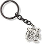 Emerald Park Jewelry Tiger Keychain | A Great Animal Keychain or Tiger Accessories Women and Men will Love, Silver, Large
