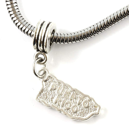 Puerto Rico Bracelet | Stainless Steel Snake Chain Bracelet