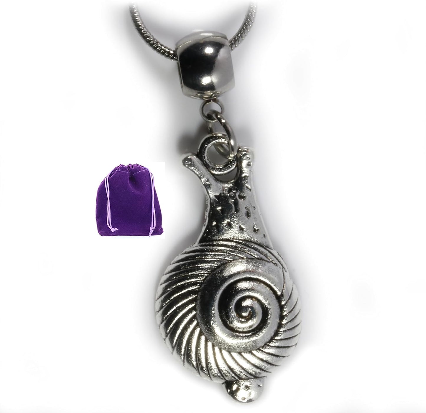 Dave The Bunny Snail Necklace - Nature Necklace for Men and Women