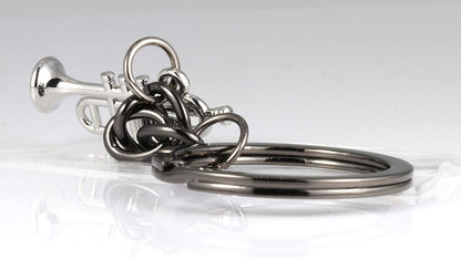 Music Keychain | This Trumpet Accessories or Trumpet Keychain makes Great a Great Trumpet Awards for a Music Student or Music Teacher as a Music Instrument Keychain or Musical Instrument Keychains
