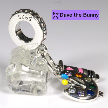 Gifts for Painters Women and Men will Love - Great Art Lovers Gifts for Women or Painters Gifts for Women and Gift for Art Lover and Art Jewelry for Women Art Charms for a nice Paint Palette Necklace