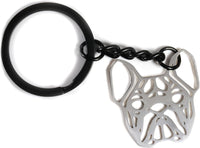 Dave The Bunny French Bulldog Keychain - Frenchie Gifts and French Bulldog Decor of Frenchie Dog