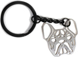 Dave The Bunny French Bulldog Keychain - Frenchie Gifts and French Bulldog Decor of Frenchie Dog