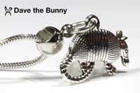 Armadillo Necklace - Armadillo Gifts and Souvenirs as Great Armadillo Jewelry Stainless Steel Snake Chain or Armadillo Ornament for the Armadillo Elite and Armadio Portatile as Mighty the Armadillo
