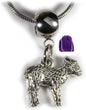 Dave The Bunny Lamb Necklace - Lamb Gifts for Women a Cute Little Lamb Charm or Sheep Charm on a Sheep Necklace or Sheep Jewelry 100% Stainless Steel Snake Chain Necklace