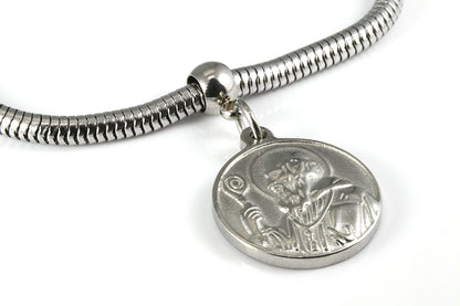 St Benedict Bracelets | 100 % STAINLESS STEEL Saint Benedict Bracelet or San Benito Bracelet Great St Benedict Medals These are Women and Men Saint Bracelets or Medals for Men Women Benitos Santos