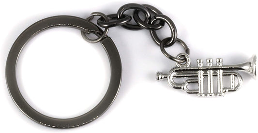 Music Keychain | This Trumpet Accessories or Trumpet Keychain makes Great a Great Trumpet Awards for a Music Student or Music Teacher as a Music Instrument Keychain or Musical Instrument Keychains