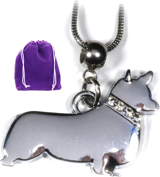 Corgi Gifts for Corgi Lovers - A Dog Necklace for Women and Men or Corgi Necklace Doggie Jewelry and Personalized Dog Gifts Great Corgi Stuff Dog Jewelry for Women as Custom Dog Gifts for Pet Lovers