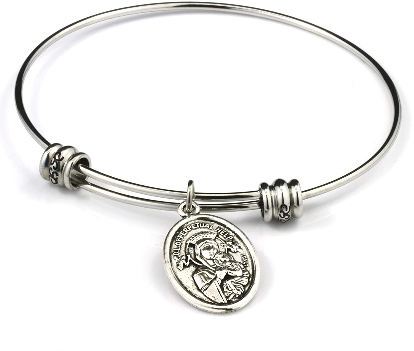 St Gerard Bracelet | A St Gerard Medal for Pregnancy Bracelet Bangle or A Saint Gerard Medal Patron Saint of Fertility Great to Accompany Fertility Tea and Fertility Supplements for Women and Men