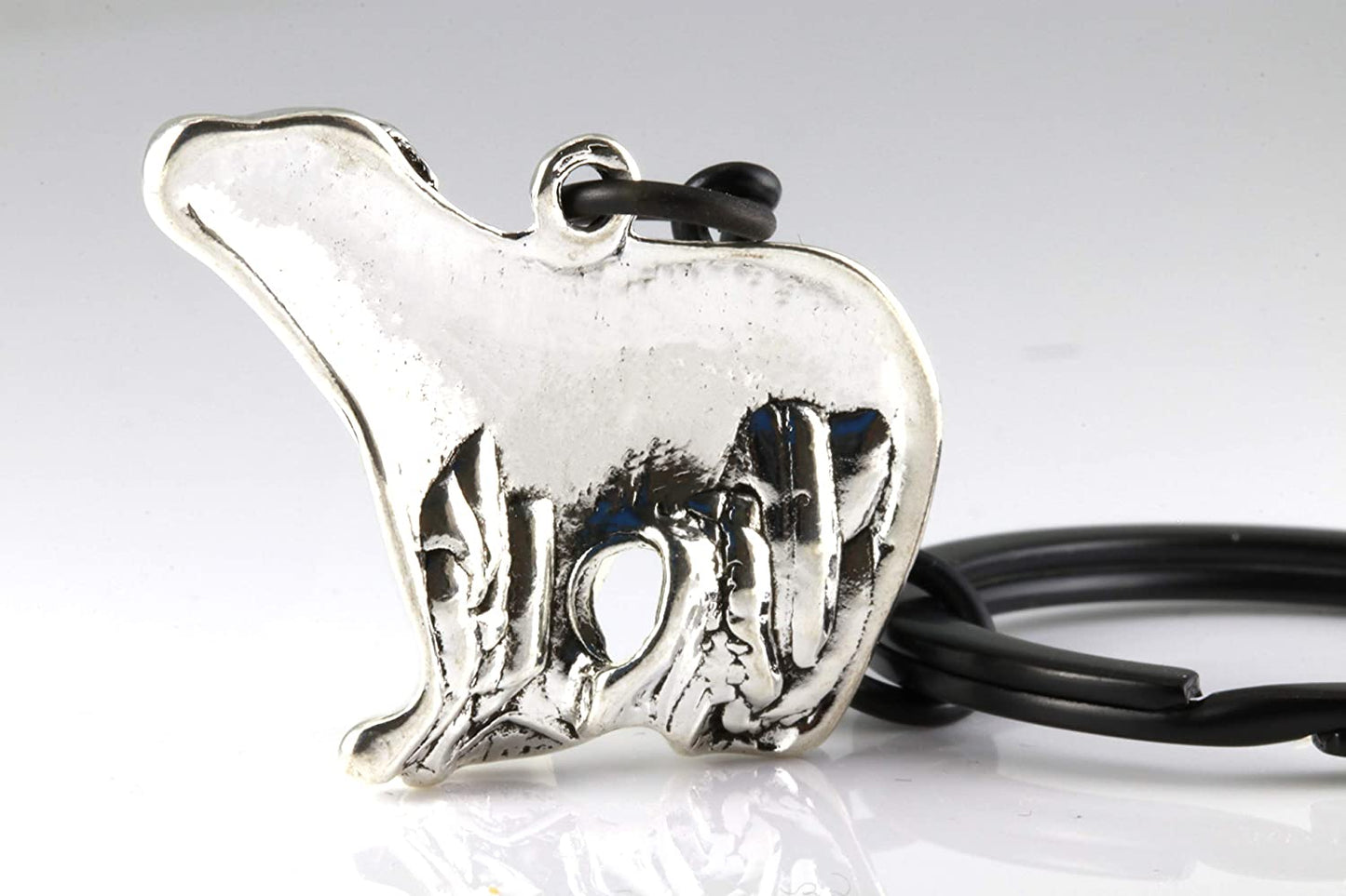 Polar Bear Keychain | Mama Bear Keychain or Grandma Bear because Polar Bear Gifts with a Polar Bear Charm are Great as a Polar Bear Party Favor or Momma Bear Gifts and Bear Gifts for Women and Men