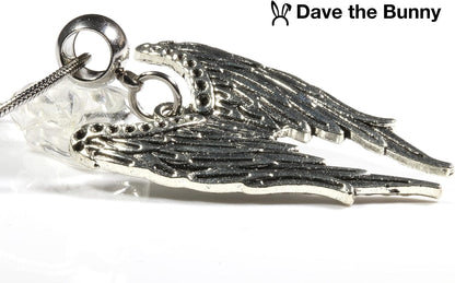 Angel Wing Necklace for Women and Men - A Guardian Angel Necklace for Women or Memorial Necklace and Angel Wing Jewelry for Women and Angel Wing Pendant Necklace for Men and In Memory Necklace