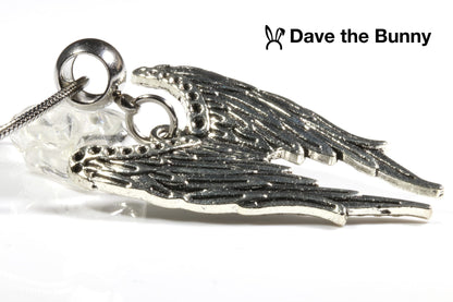 Angel Wing Necklace for Women and Men - A Guardian Angel Necklace for Women or Memorial Necklace and Angel Wing Jewelry for Women and Angel Wing Pendant Necklace for Men and In Memory Necklace