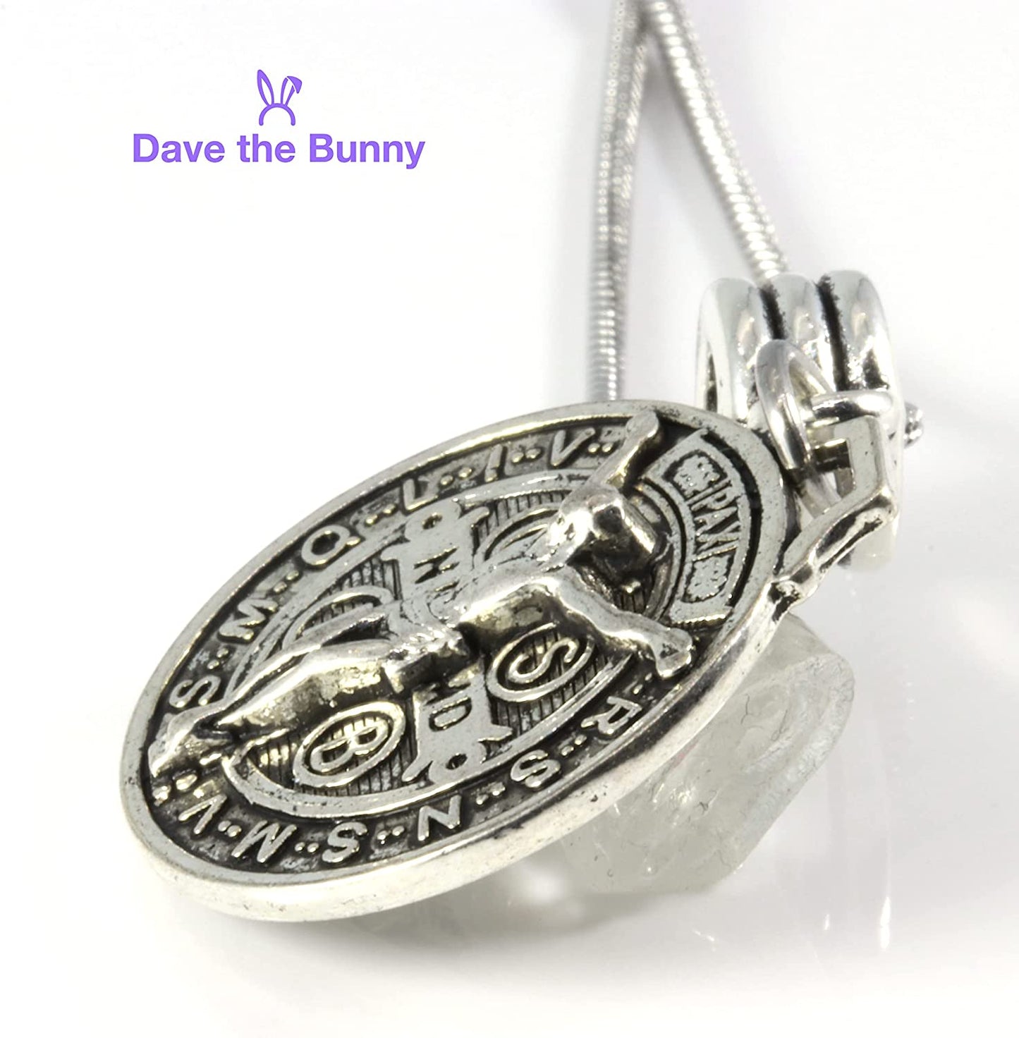 San Benito Medalla a Great Saint Benedict Medal Necklace or Cross Necklace for Men as a Protection Necklace for Protection from Evil Medallion Necklace Cross Chain Mens Cross Necklace of San Benito