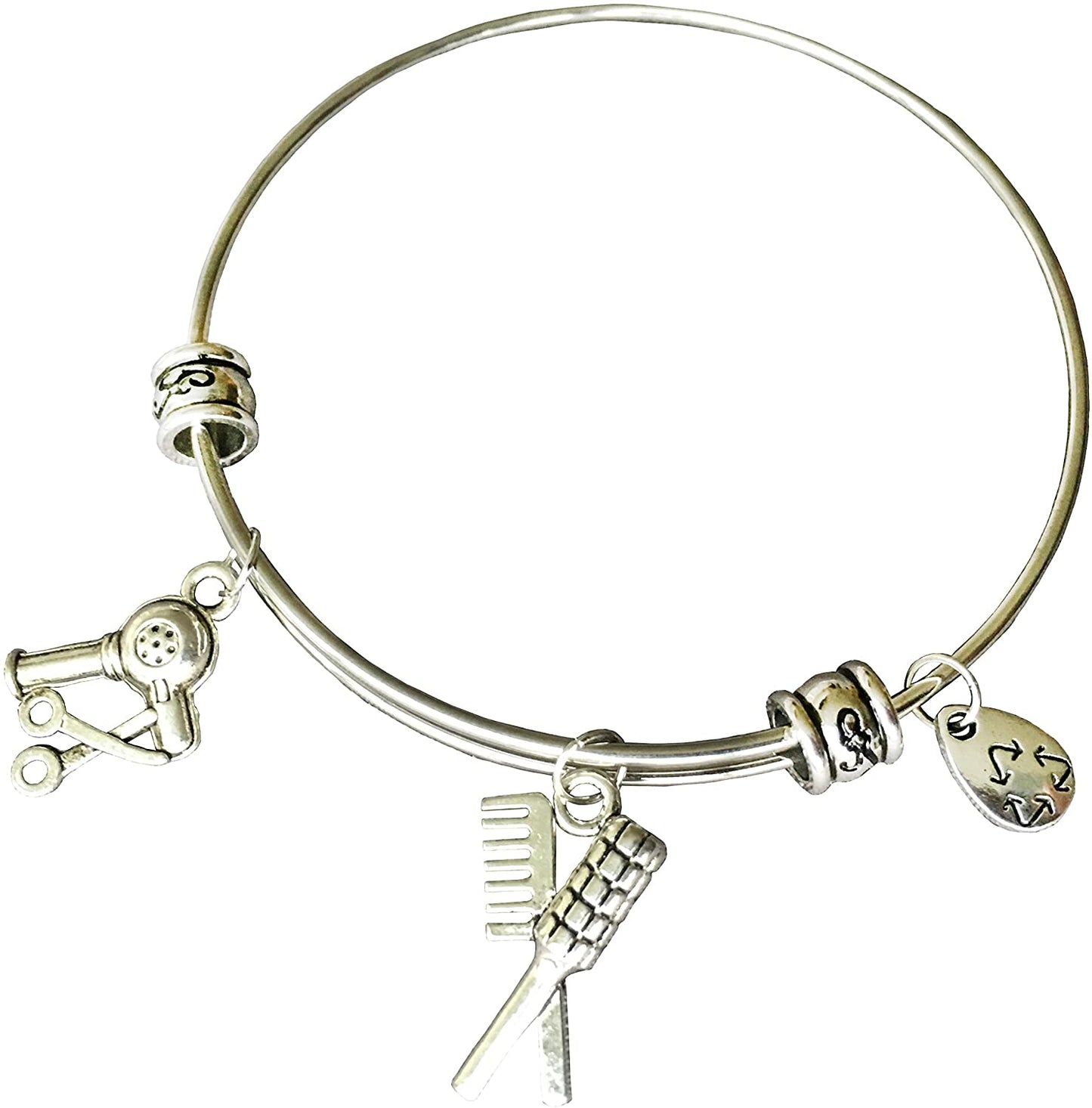 Hair Stylist Bracelet | Stainless Steel Bangle