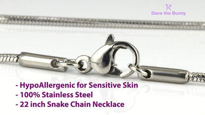 Fire Hydrant Charm Necklace with Stainless Steel Snake Chain