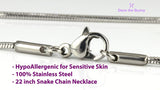 2017 and Graduation Cap Snake Chain Necklace