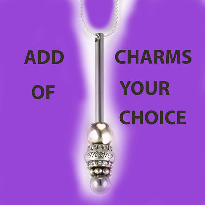 Charm Holder | The Varenna Charm Necklace Creates Charm Necklaces that You Want using Your Own Charms Compatible with Pandora This is a Great Gift for Someone with Charms they are proud of