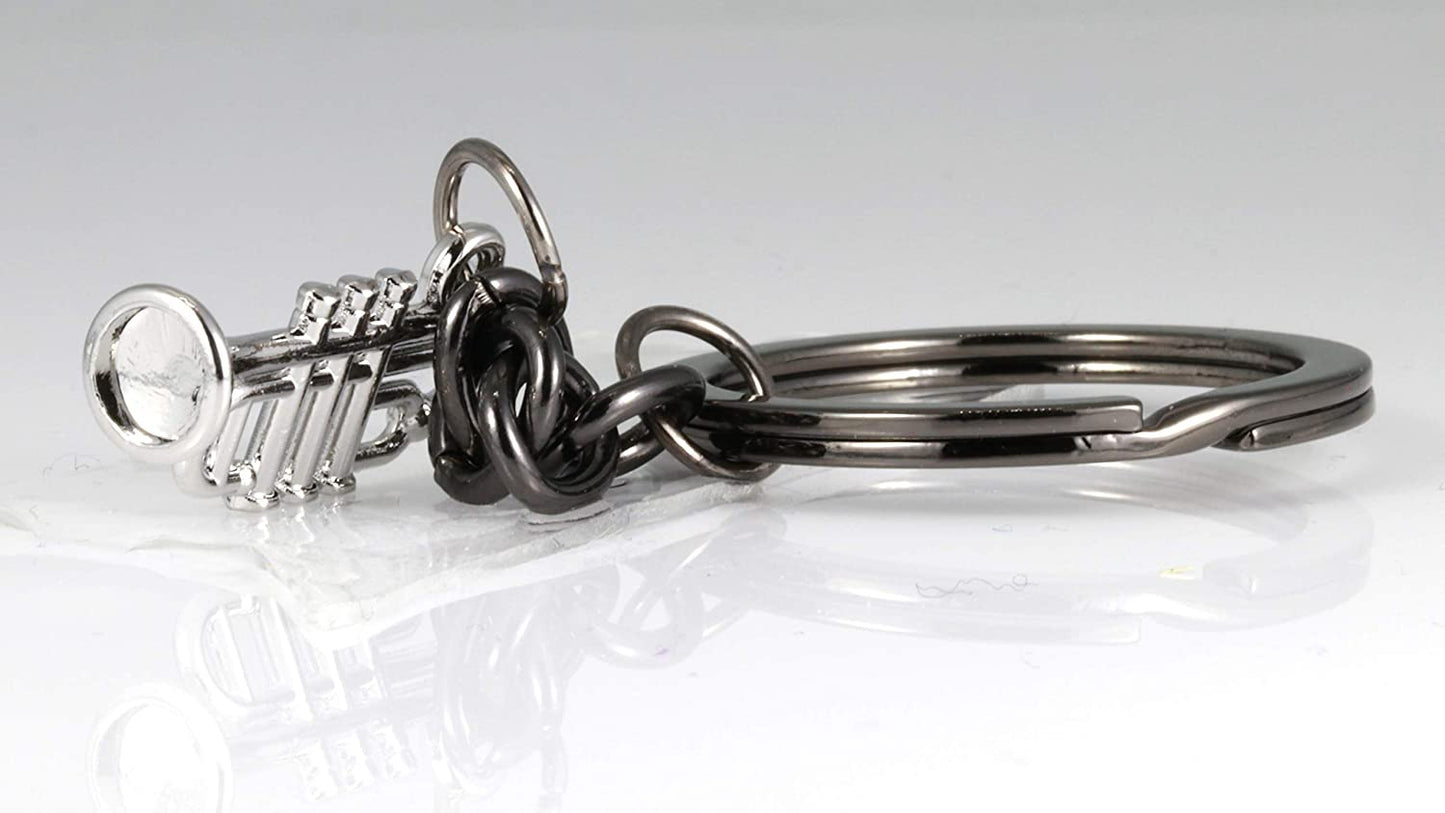 Music Keychain | This Trumpet Accessories or Trumpet Keychain makes Great a Great Trumpet Awards for a Music Student or Music Teacher as a Music Instrument Keychain or Musical Instrument Keychains
