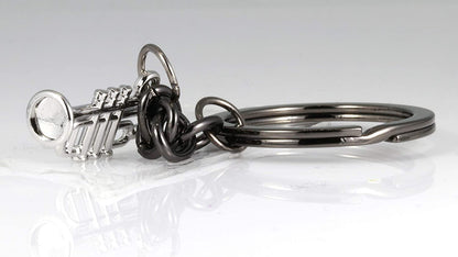 Music Keychain | This Trumpet Accessories or Trumpet Keychain makes Great a Great Trumpet Awards for a Music Student or Music Teacher as a Music Instrument Keychain or Musical Instrument Keychains