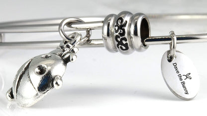 Lady Bug Bracelet for Women | Ladybugs Jewelry Hypoallergenic Stainless Steel Bangle for Sensitive Skin Great Lady Bug Bracelets and Ladybug Things for Women and Ladybug Charm Bracelet for Women