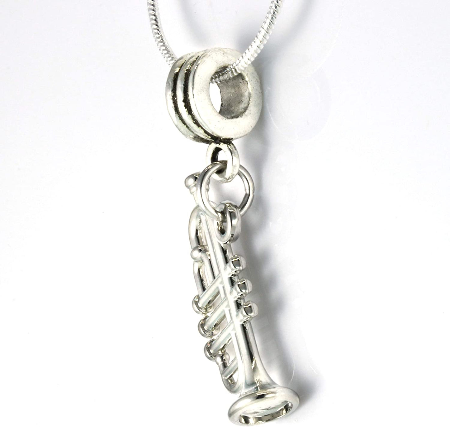 Trumpet Jewelry | Trumpet Charm on a Trumpet Necklace for Women These are Great Trumpet Gifts for Women and Trumpet Jewelry for Men A Nice His and Her Music Necklace for a Friend or Relative