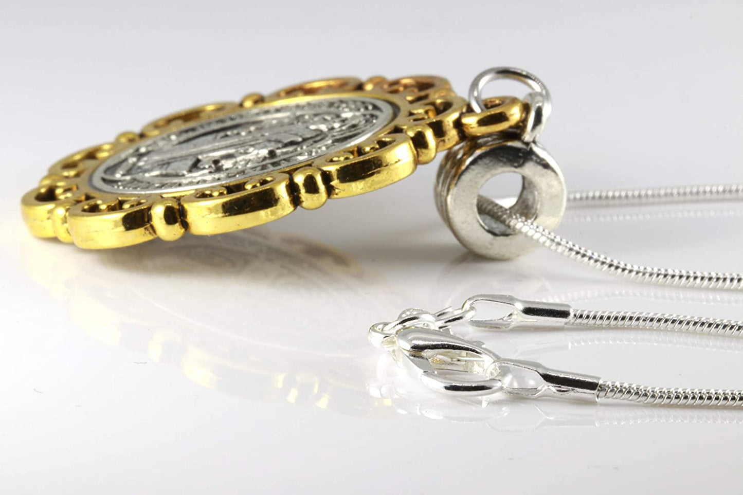 Saint Benedict Medal | St Benedict Medals for Saint Necklace for Men or Women This San Benito Medal or Medalla de San Benito is Great as a Gift for Religious Pendants for Men or Women of San Benito