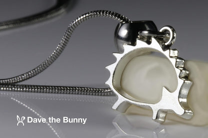 Dave The Bunny Hedgehog Necklace for Women and Men - Hedgehog Accessories and Cute Hedgehog Gifts